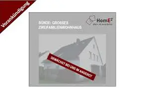 &bdquo;Exklusives Zweifamilienhaus in B&uuml;nde&ndash;Hunnebrock &ndash; Bald verf&uuml;gbar | Home&sup2;-Quadrat&ldquo;
