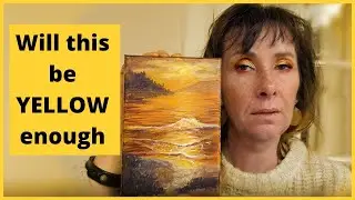 ORANGE AND GREEN MAKE YELLOW????  Can I paint a yellow painting WITHOUT yellow paint?