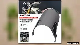 Motorcycle Windscreen For Scrambler 400X Speed 400 2024 2025 Headlight Fairing Airflow Deflector