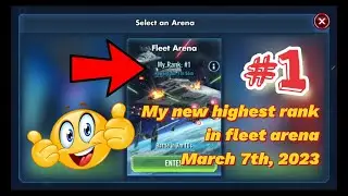 My new highest rank in Fleet Arena - #1 :) (part 5) - SWGOH gameplay - fleet arena.