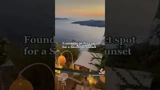 Barolo Restaurant at sunset  ✨🇬🇷 in Santorini #greece #sunset #santorini #fira