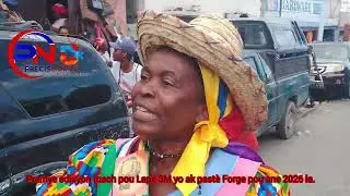 Premye edisyon mach pou lapè 3M yo ak pastè Forge 3 Janvye 2026 la.Plizyè moun te foule beton an.