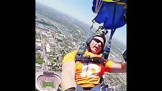 U.S. Navy Seals Do Crazy Parachute Stunt Into Football Stadium😯😬 | Military Hub