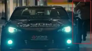 【ドラマ仕立て】達人レーサーがドリフトテクニックを持ち店内突入！焦る警備員！