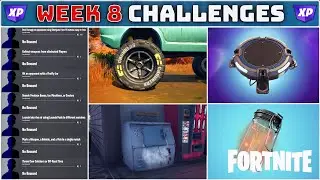 FORTNITE SEASON QUESTS (WEEK 8)! Firefly, Ice Machines and Cooler Locations [Challenge Guide]