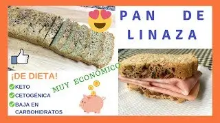 III▷ Receta « PAN KETO de LINAZA al HORNO » ✅ Dieta KETO o CETOGÉNICA ⭐️