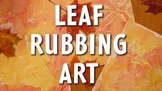 Leaf rubbing art extension - Children's art idea from Community Playthings