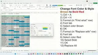 Find and replace fill color in Excel - Excel Tips and Tricks