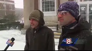 Wind, snow batter Midcoast Maine