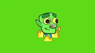 This Is Fine Goblin Emote Green Screen &ndash; Clash Royale (Free Download)