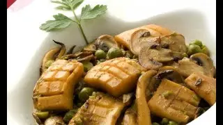 Receta de sepia con guisantes y champiñones - Karlos Arguiñano