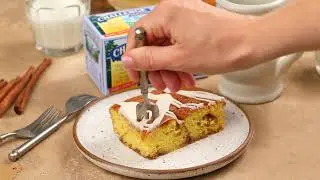 Easy Cinnamon Roll Cake | Made From A Box Cake Mix!