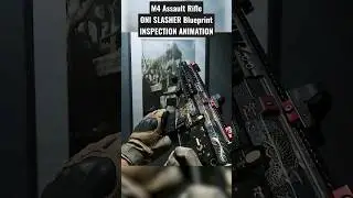 M4 Assault Rifle - ONI SLASHER Blueprint - INSPECTION ANIMATION - Call of Duty Modern Warfare 2 ASMR