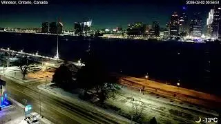2026-02-01 Morning Segment - Detroit River Live Cam from Windsor, Ontario, Canada