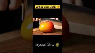 Cutting Glass Mango #asmr #ASMRSleepAid