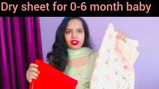 Dry sheet for 0-6 month baby ❤️❤️#drysheet #bedprotector #babyessentials #babyproducts  #flipkart