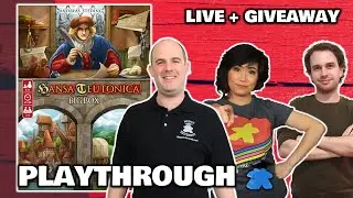 Hansa Teutonica: Big Box -  LIVE Playthrough Board Game & Giveaway Worldwide