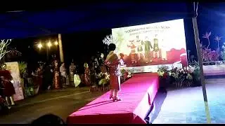 Juara 2,Fashion show busana Dayak Iban.Dayak Cilik Lovera Livi