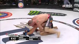 Brandon Halsey finaliza Shlemenko em 15 segundos e &eacute; o novo campe&atilde;o do Bellator