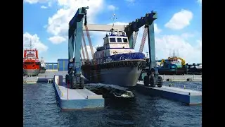 Mobile Boat Hoists Animation | Offshore Animation
