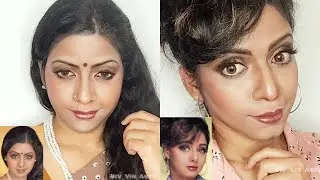 Sridevi Kapoor Makeup Transformation | 80's and 90's Look | Niv Vin Arts