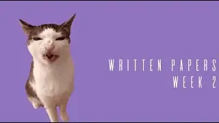 o levels vlog - written papers week 2