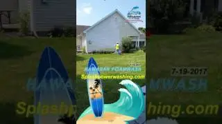 splash powerwashing in pa with hawaiian foamwash -house wash