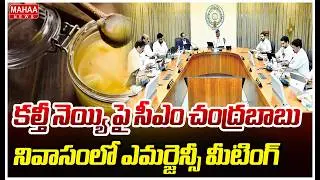 కల్తీ నెయ్యి పై సీఎం చంద్రబాబు నివాసంలో ఎమర్జెన్సీ మీటింగ్ | Mahaa News