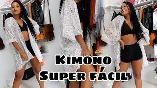 DIY: KIMONO/SAIDA DE  PRAIA SUPER FÁCIL - Letícia Nicácio