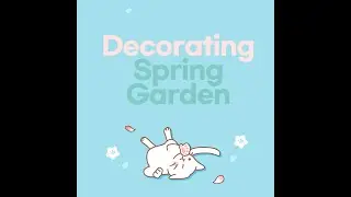 Decorating spring garden