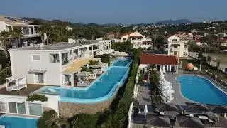 Joia Beach Bar Agios Stefanos Beach 2025 from above