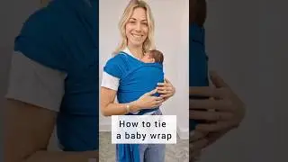 How to tie a baby wrap - Full Tutorial with the luxury bamboo Izmi Baby Wrap 💜