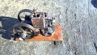 1912 1 hp famous hit and miss engine