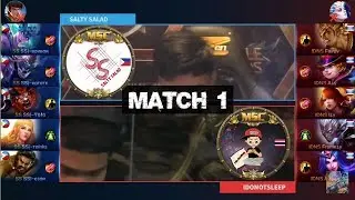 Grand Final SALTY SALAD VS IDONOTSLEEP Match 1 - MSC Five Nations Final