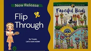 Fanciful Birds coloring book Flip Through Creative Haven