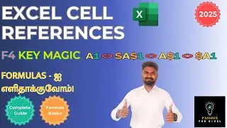 Excel Cell References in Tamil | Master F4 Key Magic (2025)