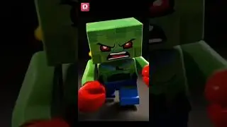 the big fight #creeper #lego #legominecraftminifigures #minecraft #legotoys #birds