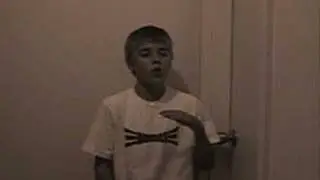 Justin singing Wait for You by Elliott Yamin