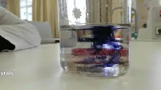Blue drops of a chromium salt