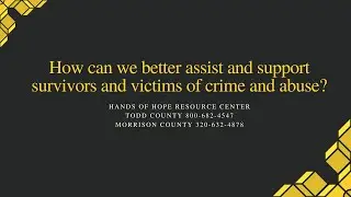 How to better assist and support victims and survivors of crime and abuse