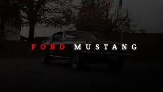 FORD MUSTANG 🐎 EDIT | ALIGHT MOTION XML LINK 🔗 | LAXY EDITION