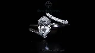 OVAL & ROUND SHAPE LAB DIAMOND RING #labgrowndiamond #diamond #ladiesring #ovaldiamond #jewelry