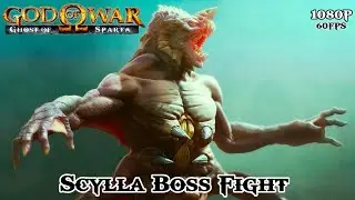 Scylla The Sea Monster Boss Battle & All Cutscene - God of War Ghost of Sparta | Kratos Legacy.