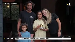 Tya Zebrowski, 11 ans à peine, et déjà vice-championne de France de surf 