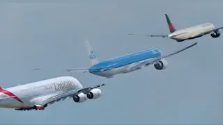 3 Amazing take-off Toronto Pearson Airport YYZ #aviation