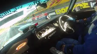 Twin Turbo 4L 1UZ V8 Ford Capri APSA Pro-Street Shootout 8.53@164 In-car