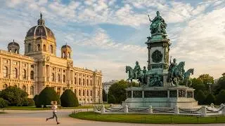 Scenic Running in Vienna's Sch&ouml;nbrunn Palace and the City Historic Landmarks