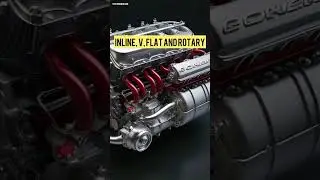 Engine Types Explained in 60 Seconds! #automobile #engine #car #techtrixinfo