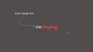 Auto typing text in html,css