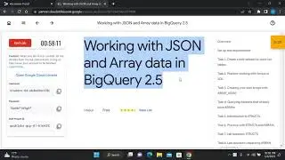 Working with JSON and Array data in BigQuery 2 5
